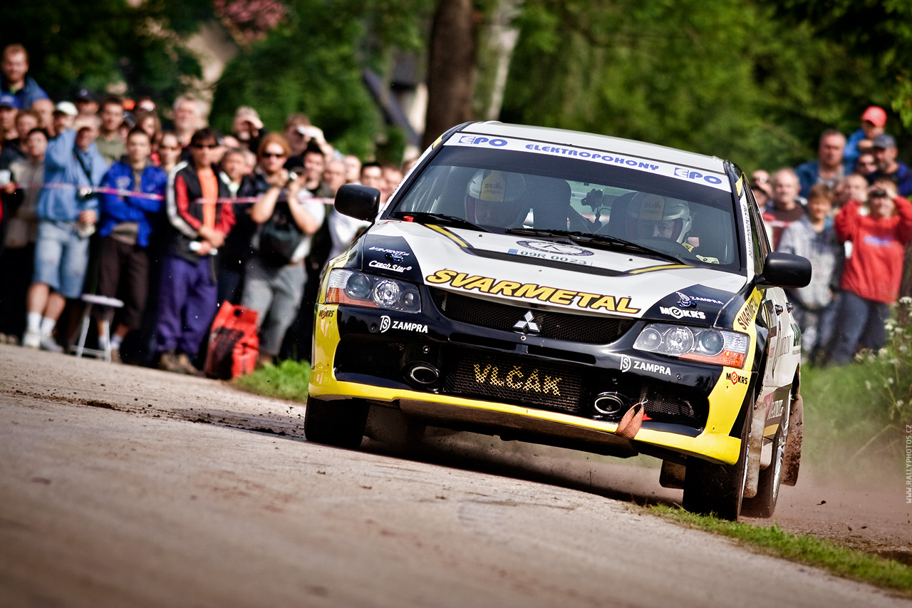 Rally Krkonoše 2010 - Martin Vlček - Mitsubishi Lancer EVO IX