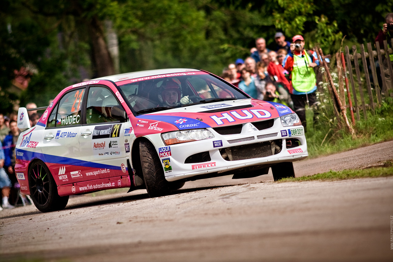 Rally Krkonoše 2010 - Martin Hudec - Mitsubishi Lancer EVO VIII