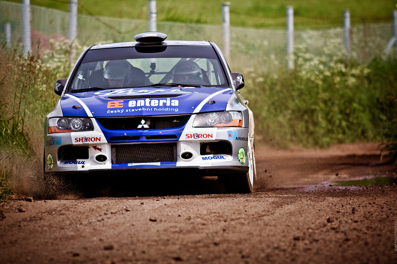 Rally Krkonoše 2010 - Roman Kresta - Martin Vlček - Mitsubishi Lancer EVO IX