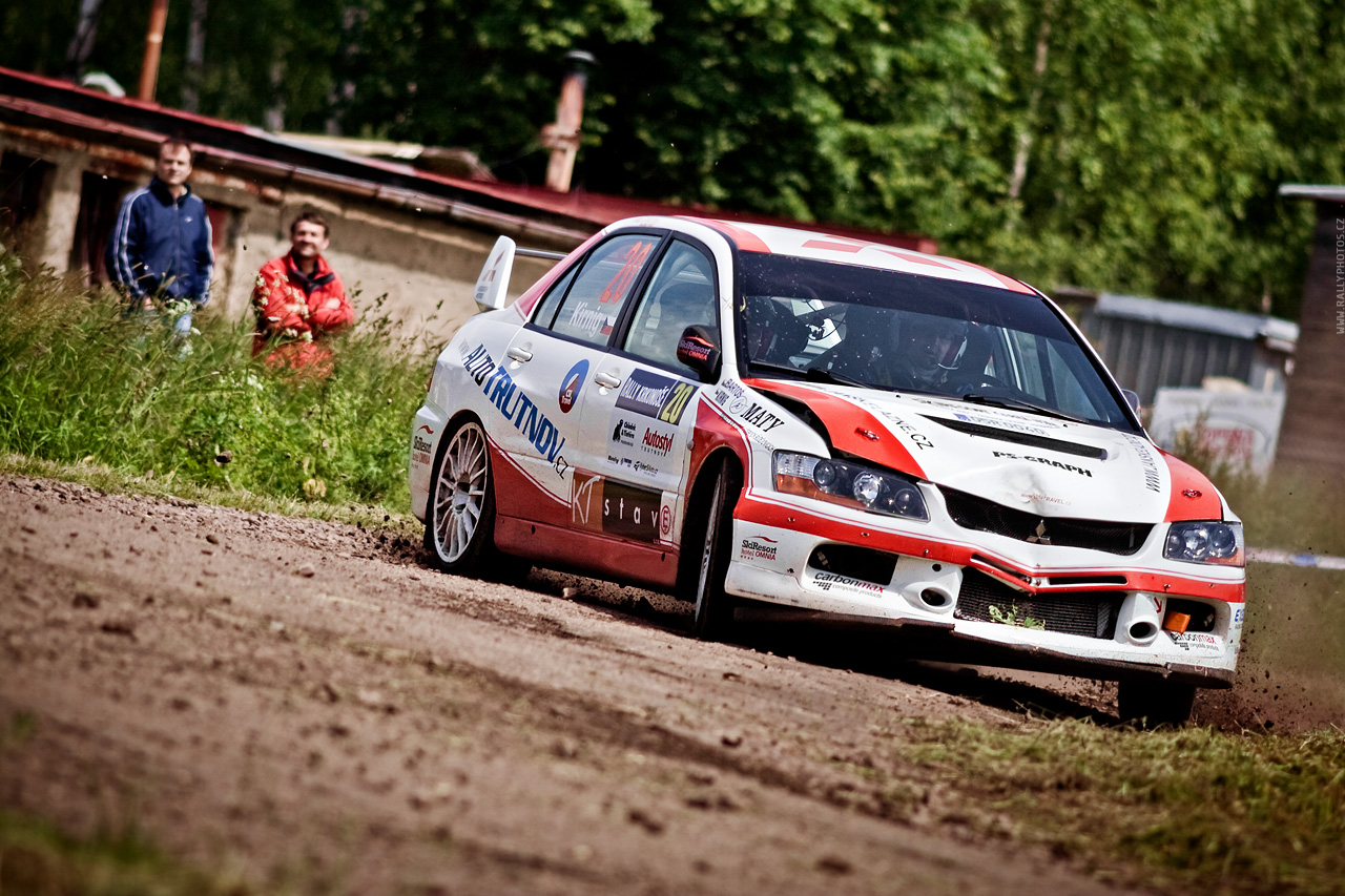 Rally Krkonoše 2010 - Richard Kirnig - Mitsubishi Lancer EVO IX