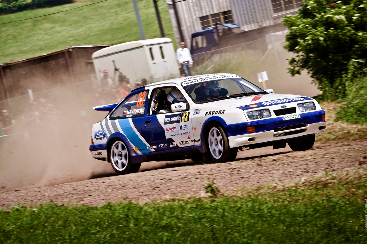 Rally Krkonoše 2010 - J. Navrátil - Ford Sierra RS Cosworth