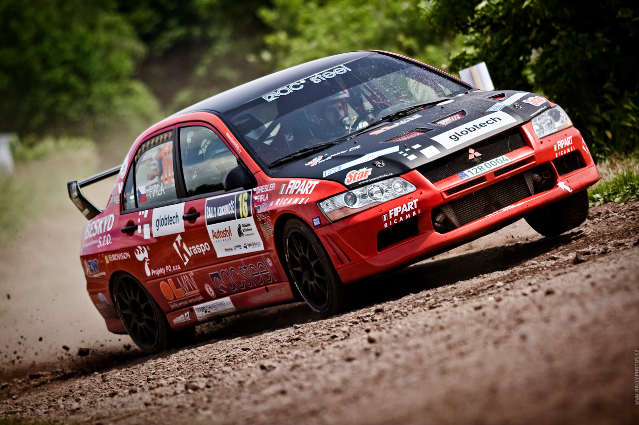 Rally Krkonoše 2010 - Lumír Firla - Mitsubishi Lancer EVO VII