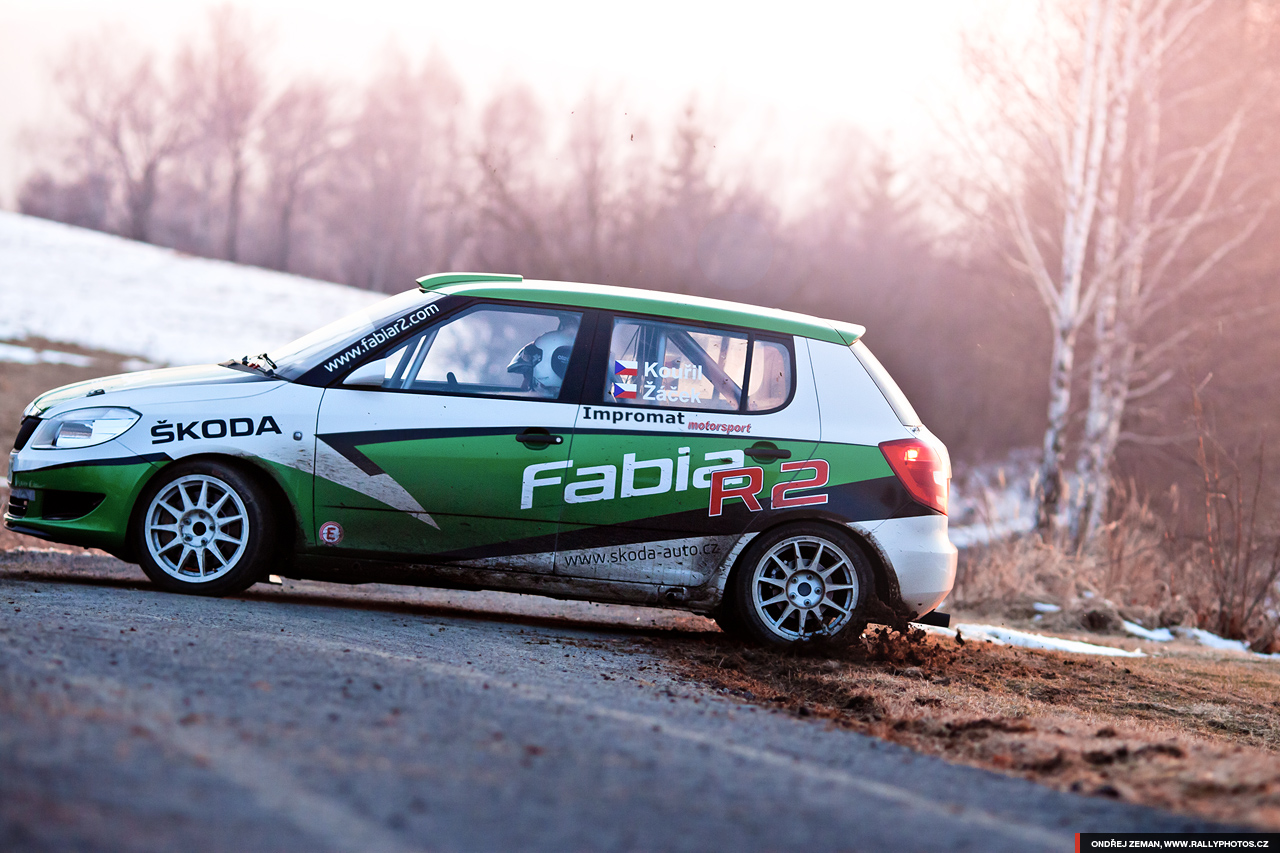 Test of Škoda Motorsport for Valašská Rally 2011