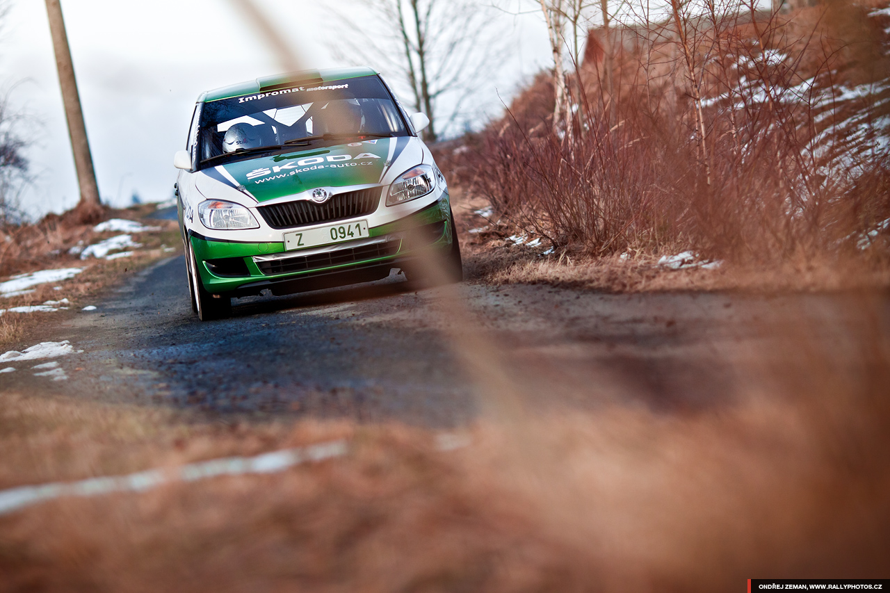 Test of Škoda Motorsport for Valašská Rally 2011