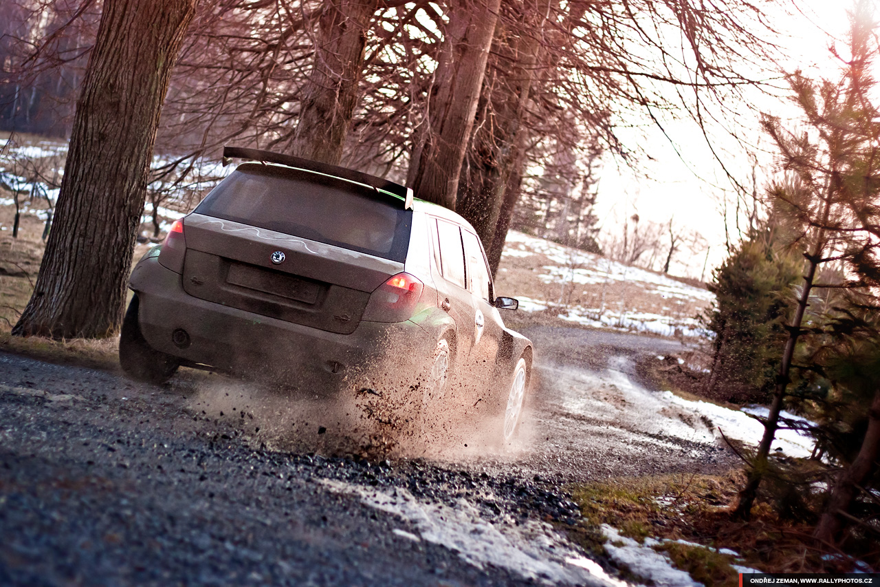 Test of Škoda Motorsport for Valašská Rally 2011