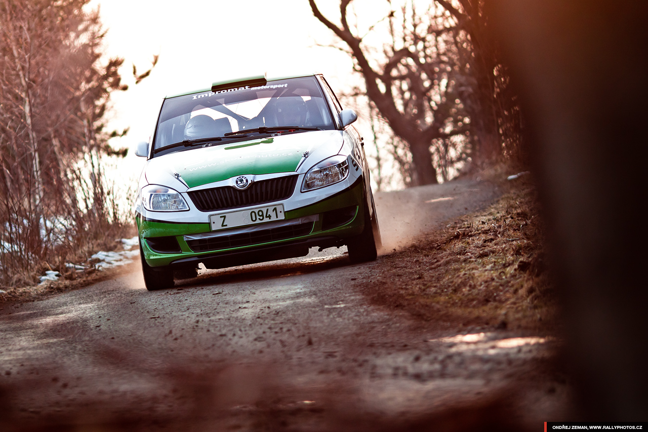 Test of Škoda Motorsport for Valašská Rally 2011