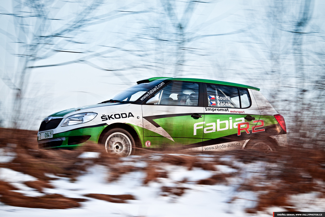 Test of Škoda Motorsport for Valašská Rally 2011