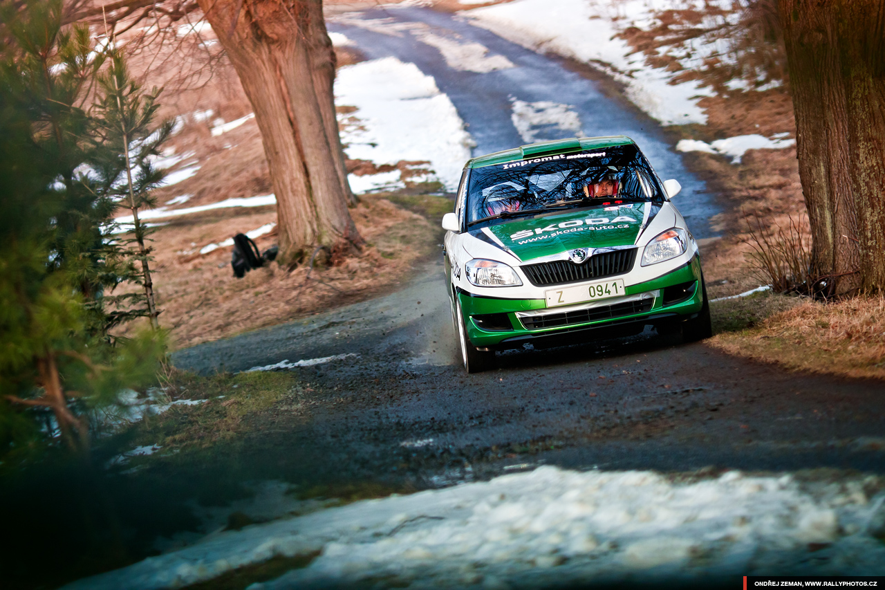 Test of Škoda Motorsport for Valašská Rally 2011