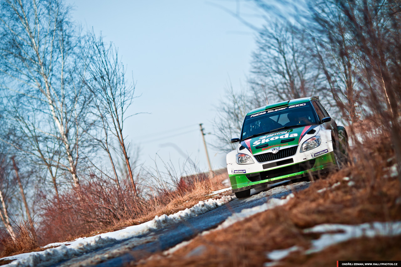 Test of Škoda Motorsport for Valašská Rally 2011