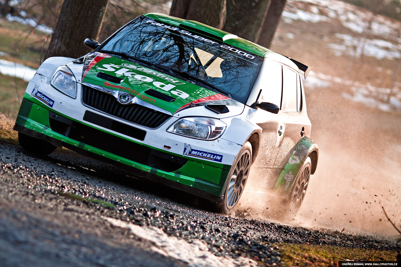 Test of Škoda Motorsport for Valašská Rally 2011